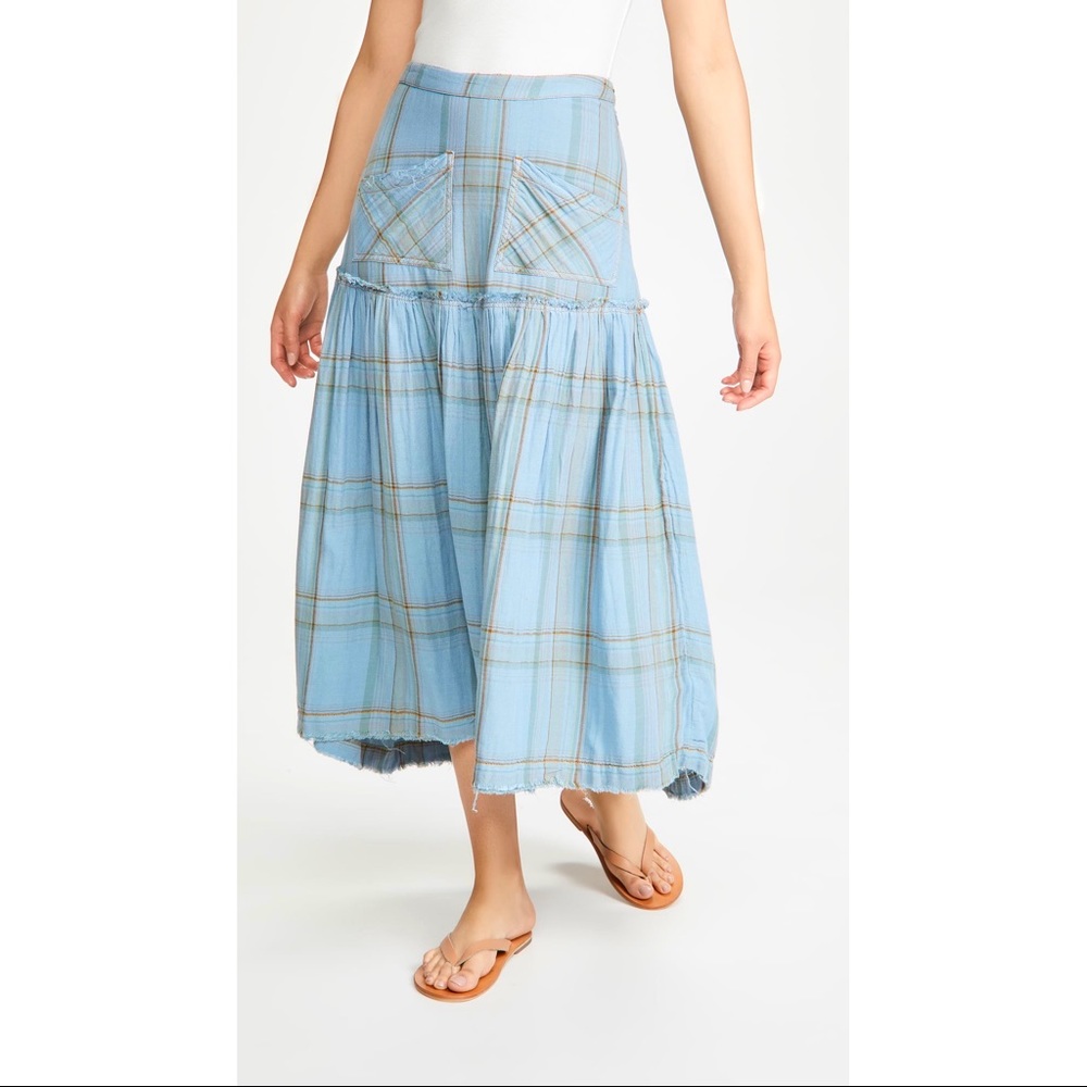 ‼️LAST CHANCE! DONATING FRIDAY 11/3‼️ NWT Free People | Plaid Forever Midi Skirt